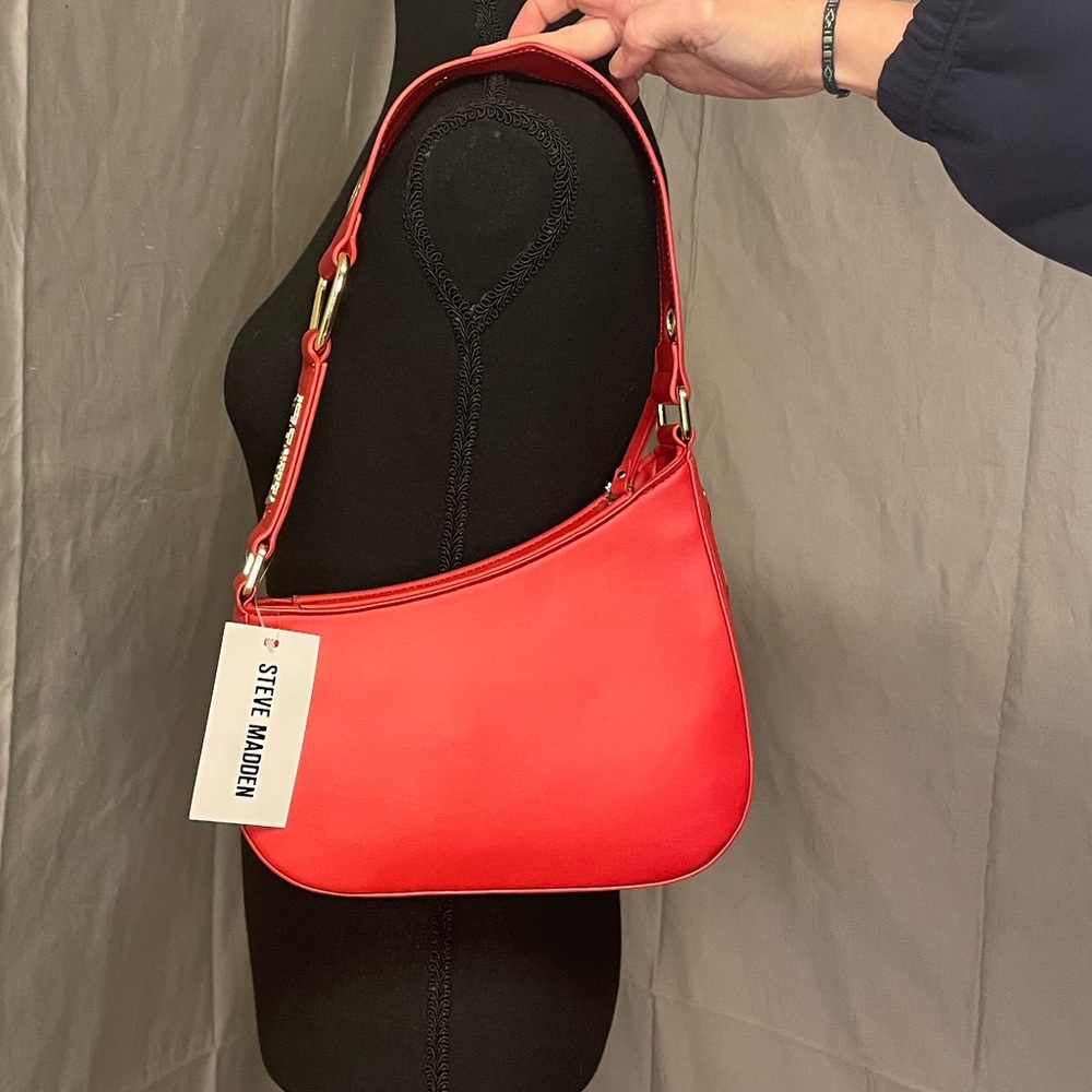 NWT Steve Madden Bold Red Shoulder Bag